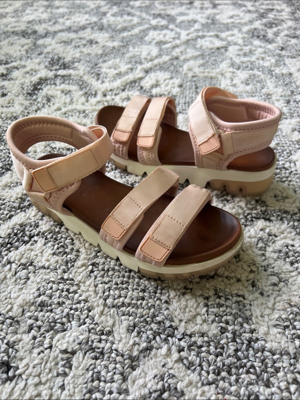 Bundle 3 pairs and get offer $20 MIA Girls Pink Strappy Platform Sandals